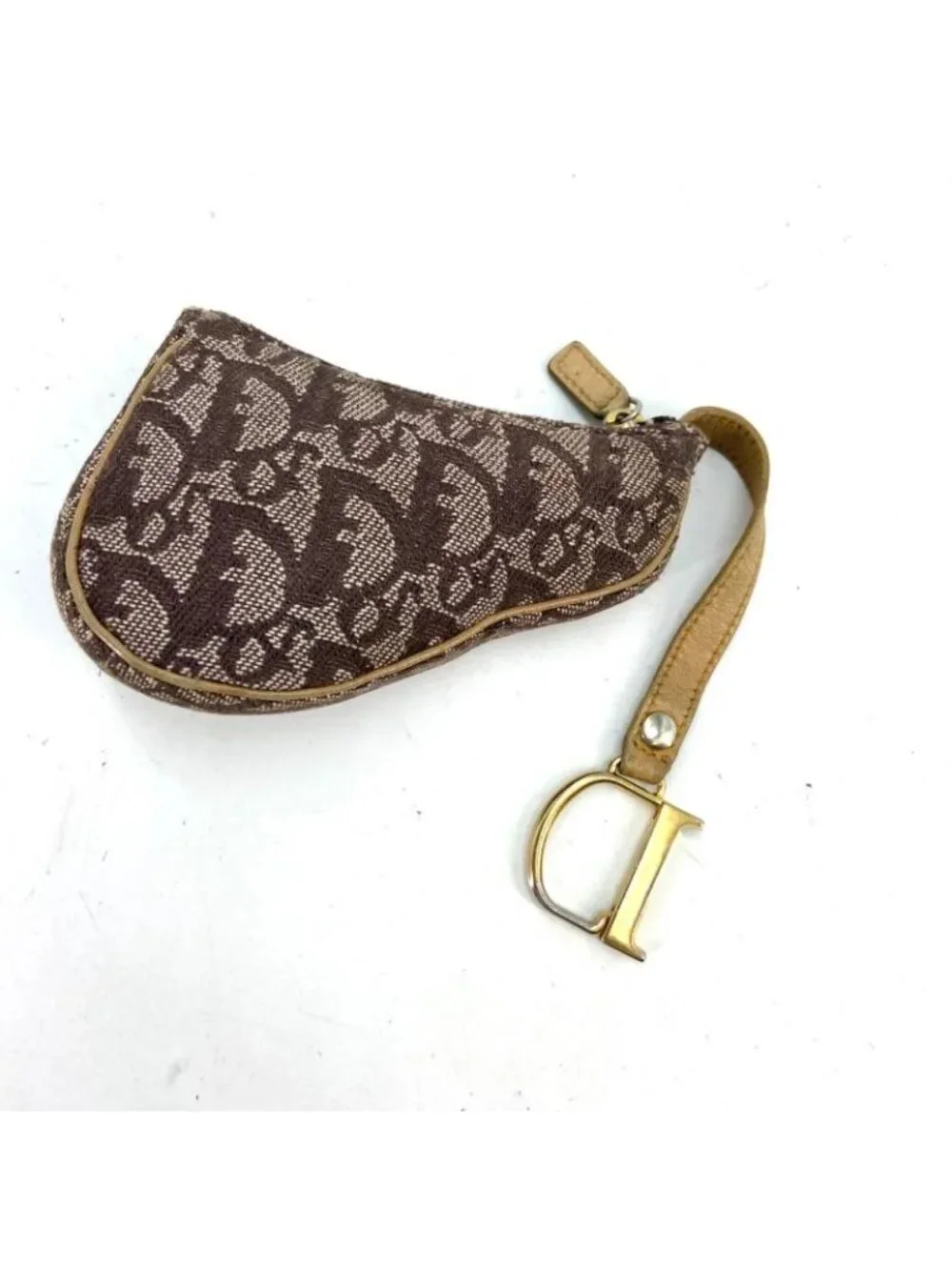 Dior Coin Case Trotter Pattern Saddle Campus - Picture 2 of 11